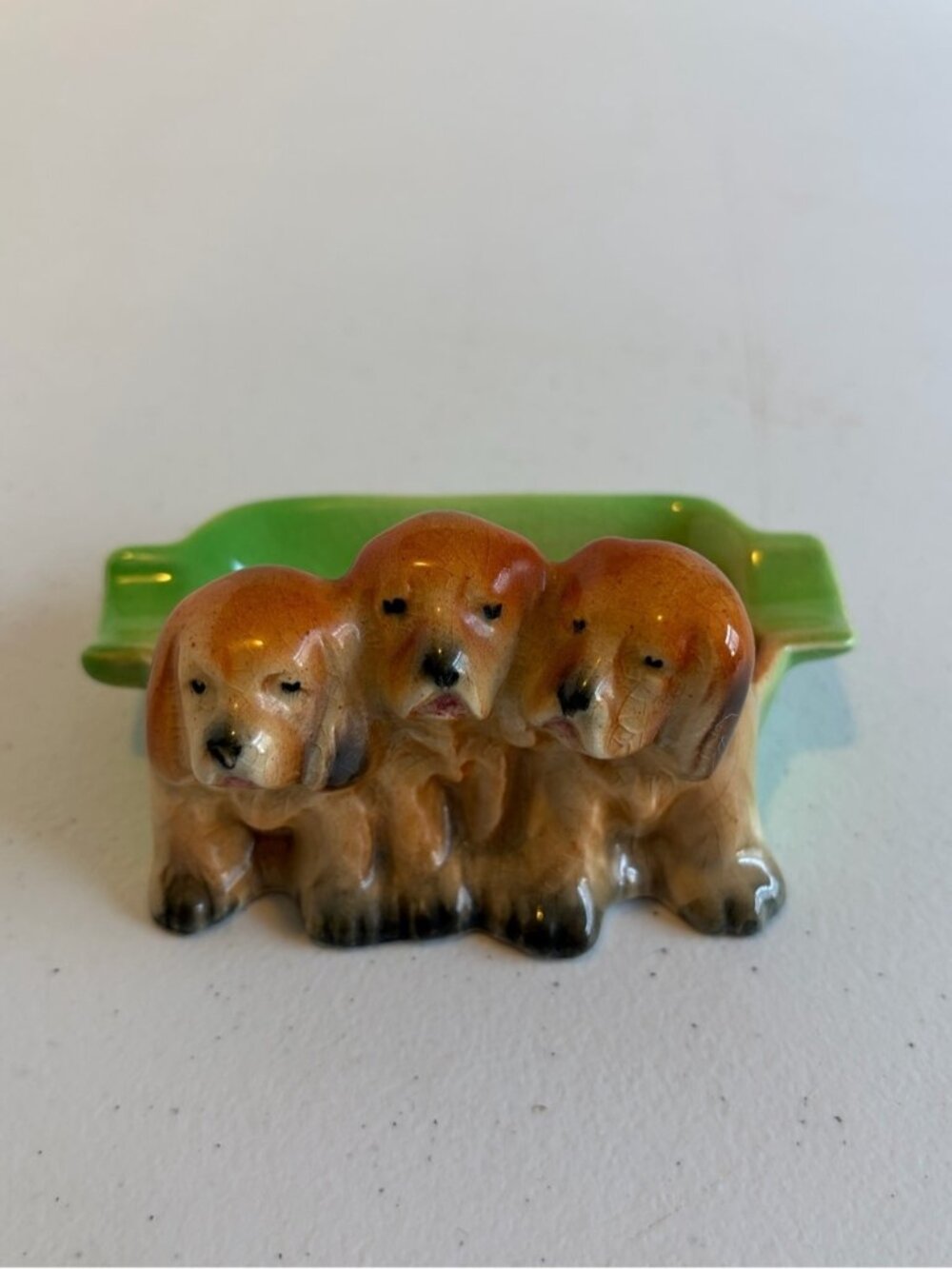 Vintage Beswick Dog Spaniel Puppy Ashtray Trinket Dish Catchall 916 England